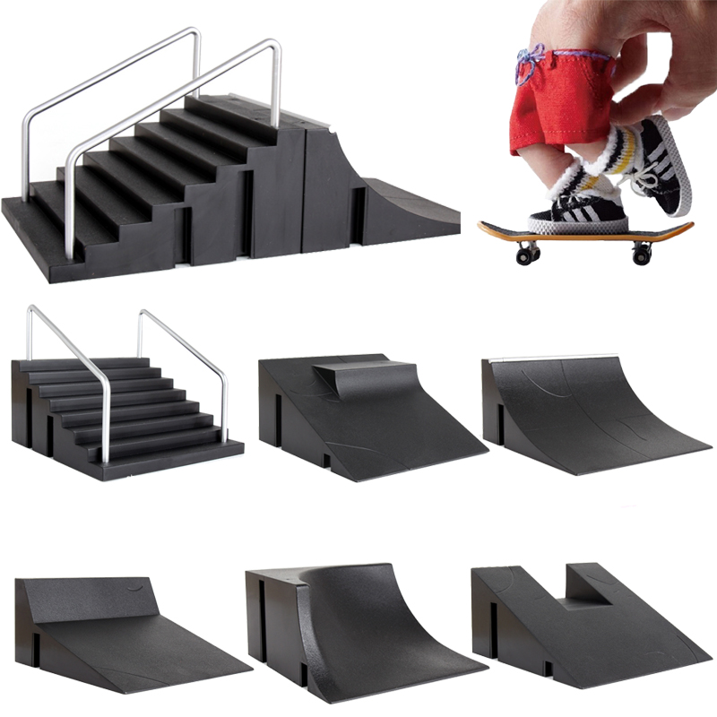 Tech Deck Accessories - เด็กสเก็ตบอร์ดนิ้วมือของเล่นสเก็ตสเก็ต Park Ramp ชุด Tech Practice