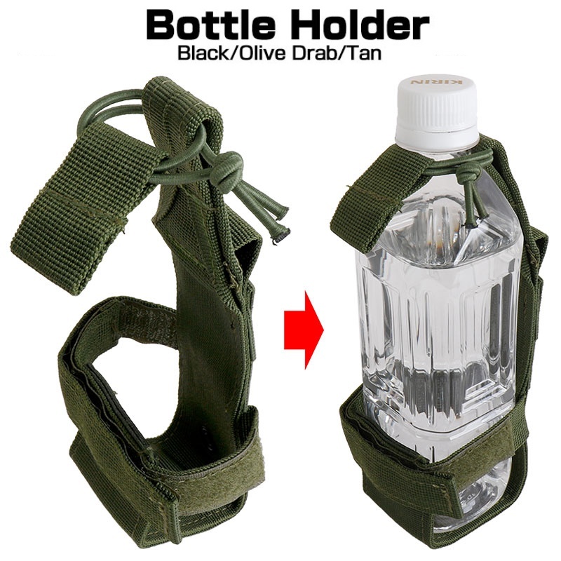 Tech Accessories Pouch - Molle ผู้ถือขวดน้ําเข็มขัดไนลอนกระเป๋าเดินทางกลางแจ้งขี่ตั้งแคมป์เดินป่าการล่าสัตว์อุปกรณ์เสริมโรงอาหารกาต้มน้ํา Carrier Pouch