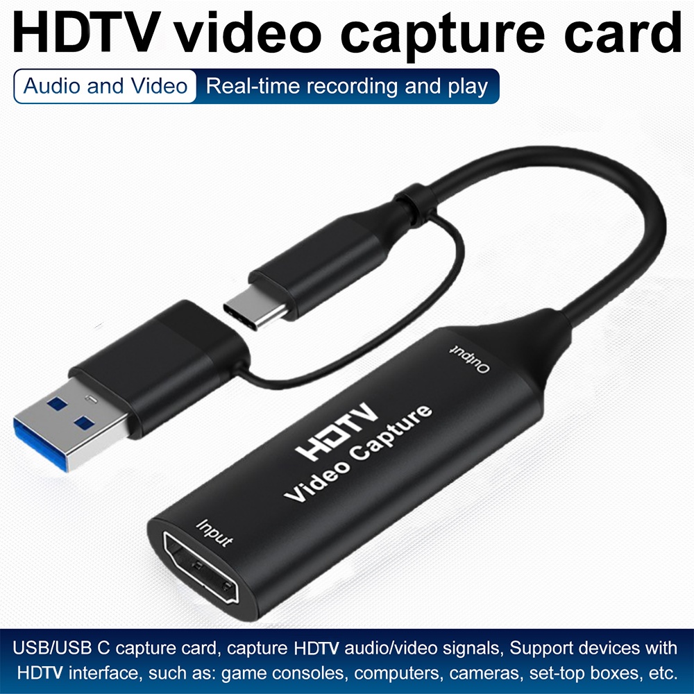Usb C To Hdmi - การ์ดจับภาพวิดีโอ USB 3.0 แบบ 2 in