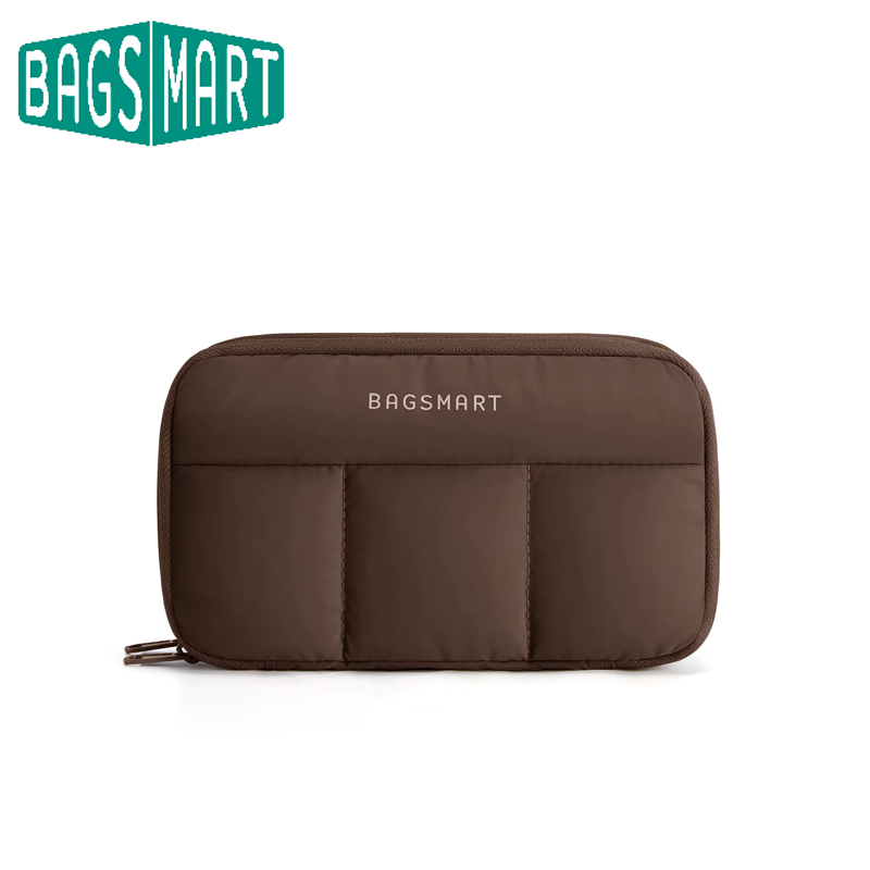 Tech Accessories Backpack - BAGSMART กระเป๋าจัดเก็บสายเคเบิล กระเป๋าใส่อุปกรณ์เทคโนโลยีสำหรับเดินทาง สำหรับที่ชาร์จโทรศัพท์ กระเป๋าอุปกรณ์อิเล็กทรอนิกส์ขนาดกะทัดรัด