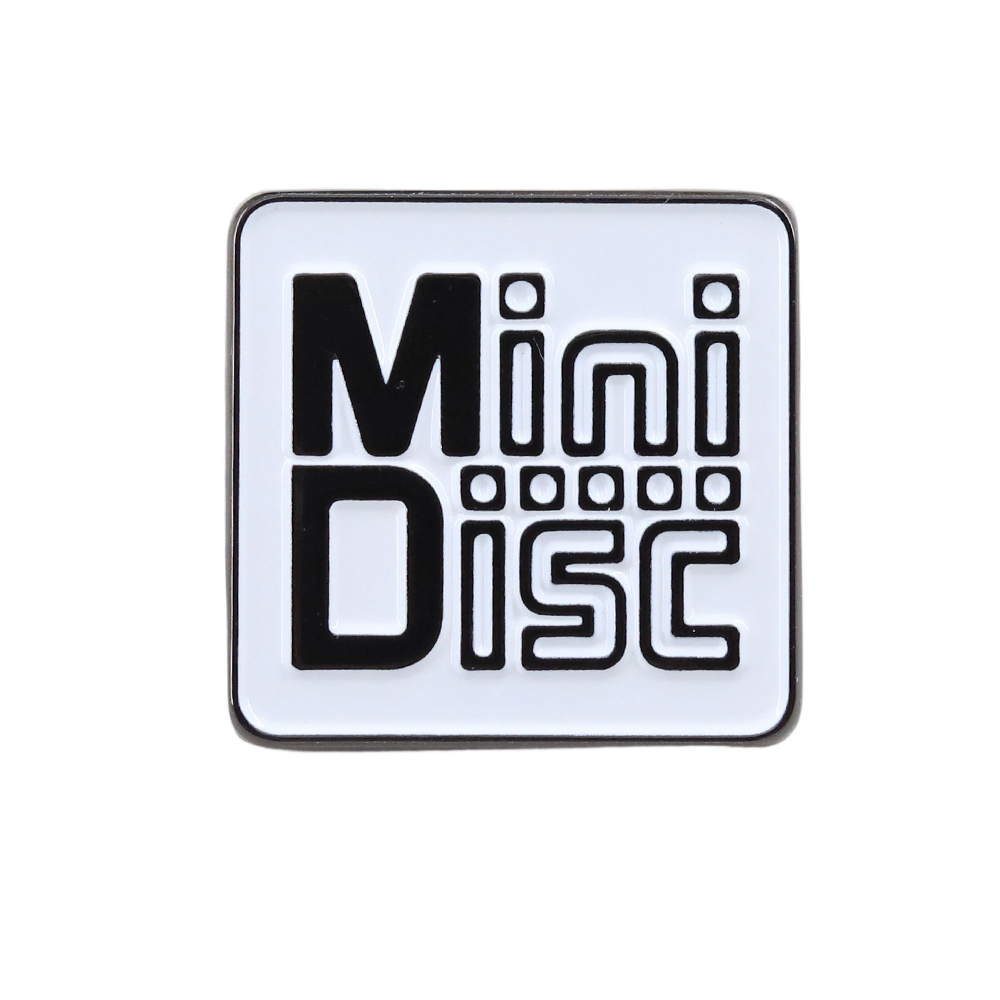 Tech Accessories Backpack - เข็มกลัดโลหะเคลือบลายโลโก้ MiniDisc MD สไตล์วินเทจ เรโทร เทค