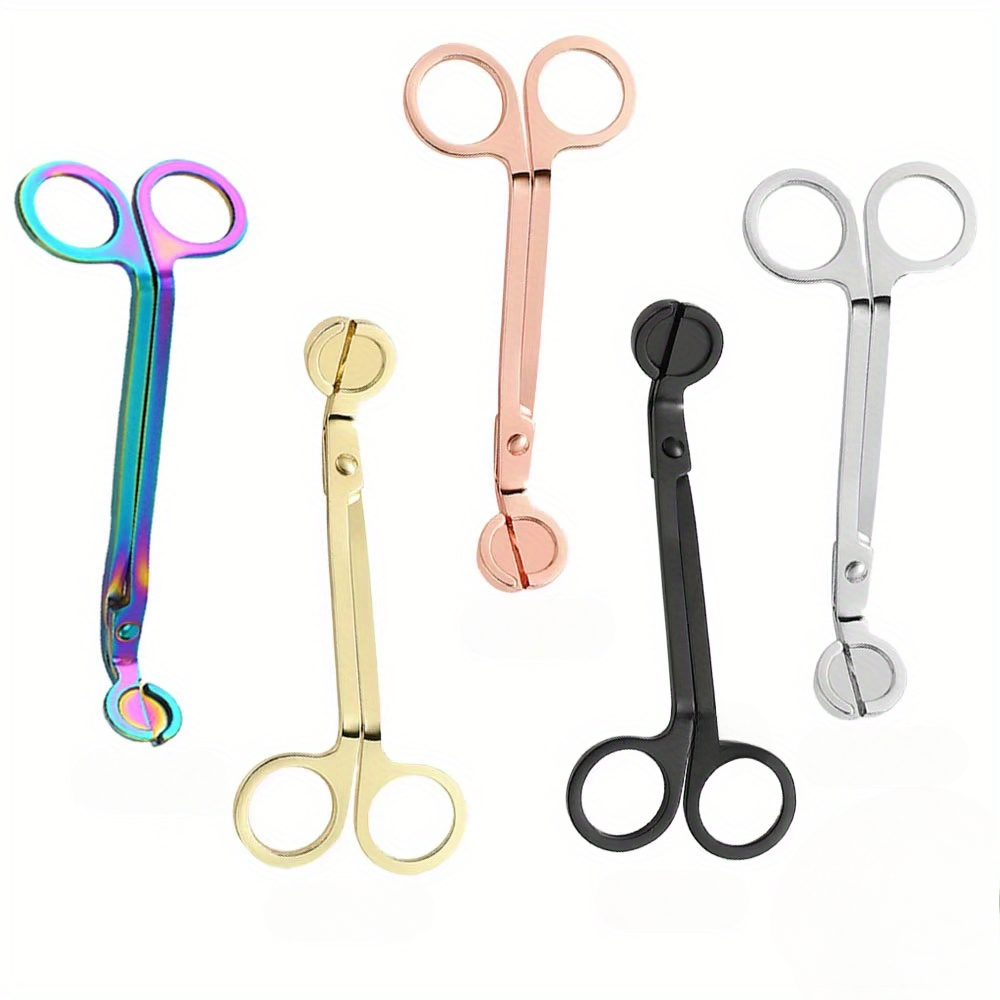 Unique Tech Accessories - เทียนสแตนเลสTrimmerขัดWick Clipperเครื่องตัดน้ํามันหอมระเหยสีกรรไกรDIYเทียนเครื่องมือเทียนCareอุปกรณ์เสริม