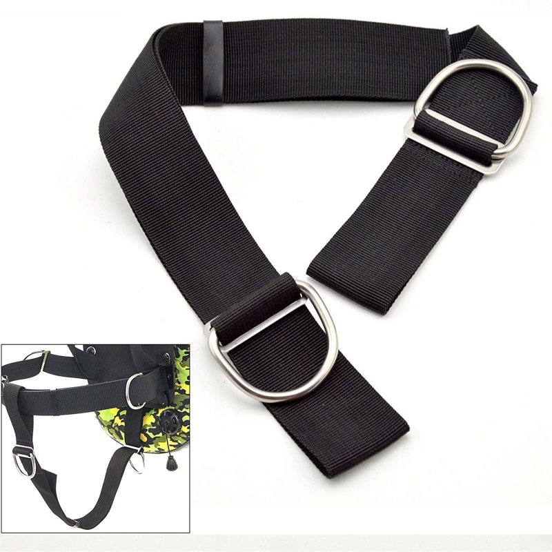Tech Gear Accessories - สายรัดขาแบบปรับได้สำหรับดำน้ำเทคนิค พร้อมห่วง 5 ซม. สายรัดขาอเนกประสงค์ อุปกรณ์ดำน้ำแบบเทคนิคและฟรีไดฟ์วิ่ง
