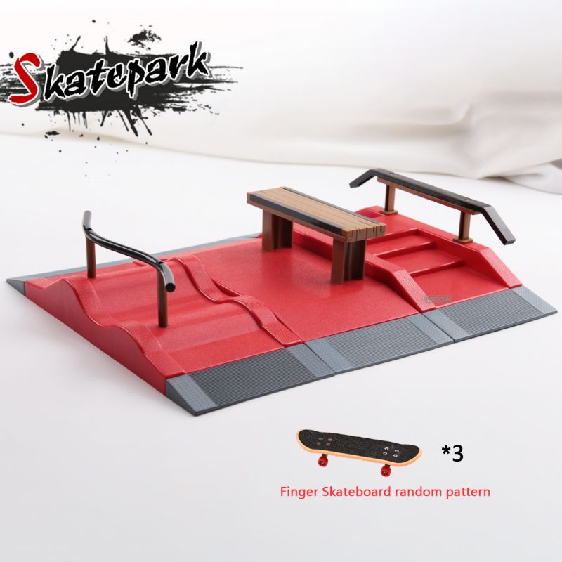 Tech Deck Accessories - สเก็ตบอร์ดสำหรับเด็กเล่นสเก็ตบอร์ดของเล่นสวนสเกตบอร์ดลานลานฝึกซ้อมเทคโนโลยีของเล่นฝึกฝนนิ้วมือ