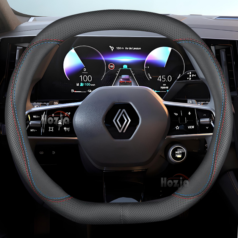 Tech Accessories Hub - พวงมาลัยรถหนังสําหรับRenault Megane R5 Megane E-Tech EV60