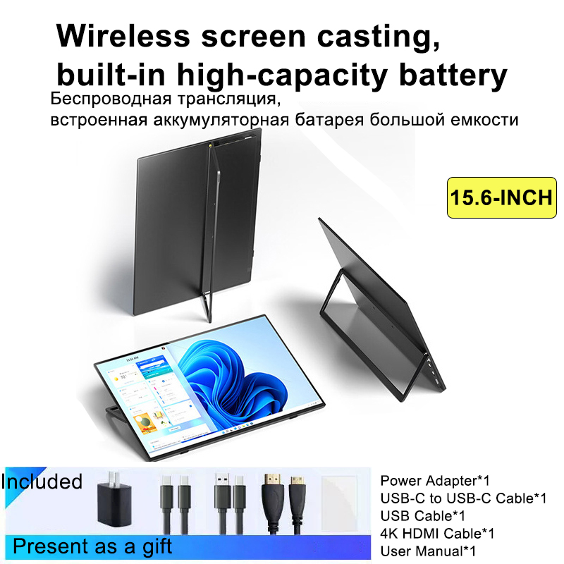 จอภาพ LCD แบบพกพาขนาด 15.6 นิ้ - Usb C To Hdmi บทวิจารณ์และราคา