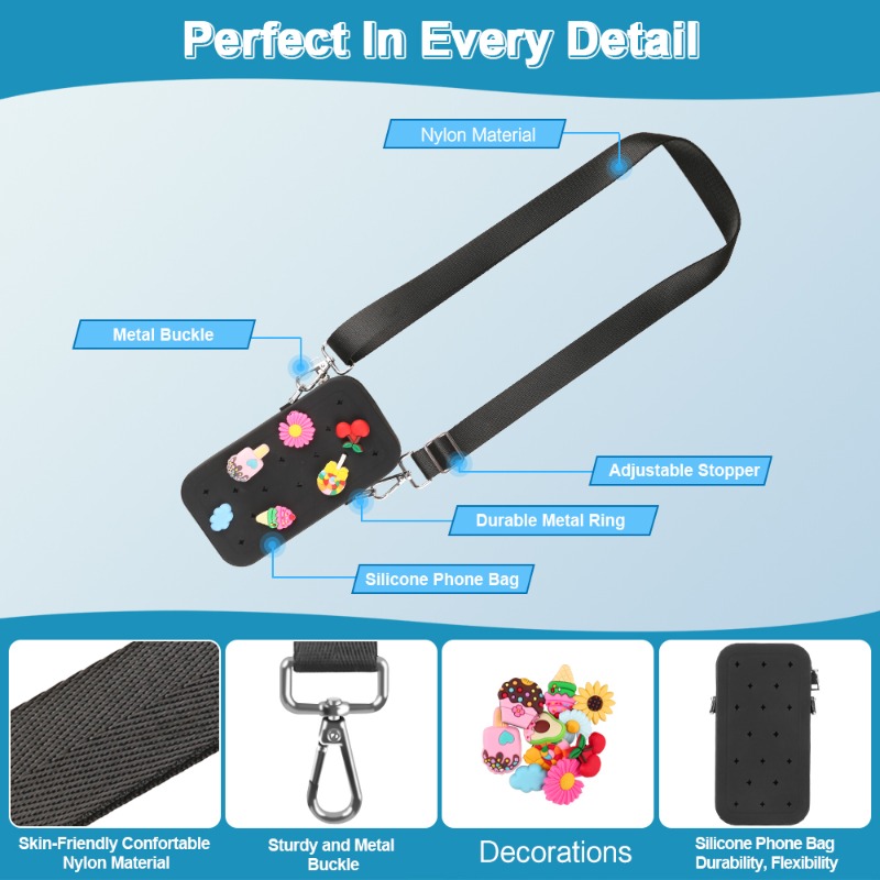 กระเป๋าสะพายข้างซิลิโคนแบบพกพา - Tech Accessories Travel Bag บทวิจารณ์และราคา