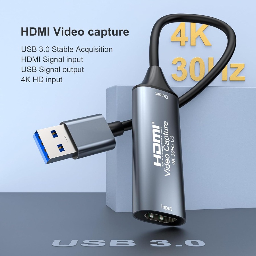 4K USB3.0/Type-C การ์ดจับภาพวิ - Usb C To Hdmi บทวิจารณ์และราคา
