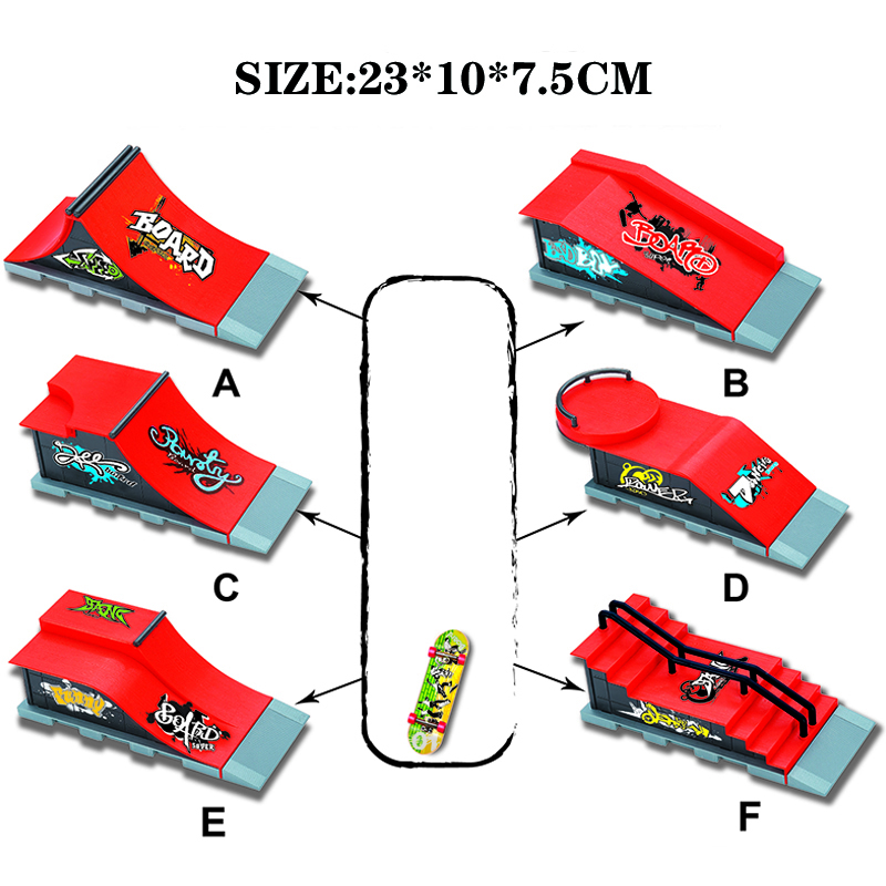 6 In 1 สเก็ตบอร์ด DIY สเก็ต Pa - Tech Deck Accessories บทวิจารณ์และราคา