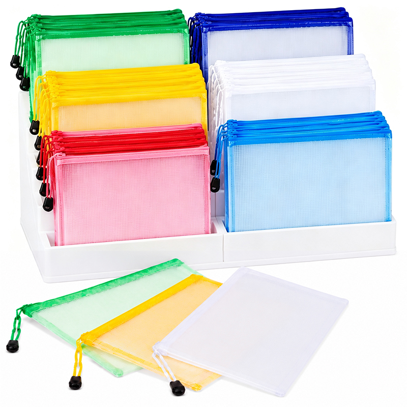 5/20PCS A4/A5 กระเป๋าซิปตาข่าย - Tech Accessories Travel Bag บทวิจารณ์และราคา
